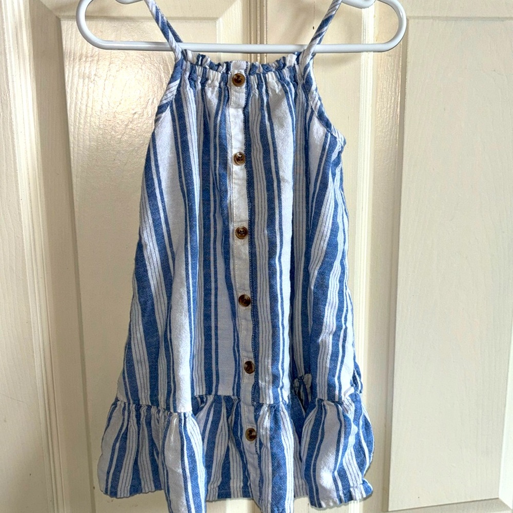 Cute button dress size 2T cotton and linen Old Navy
